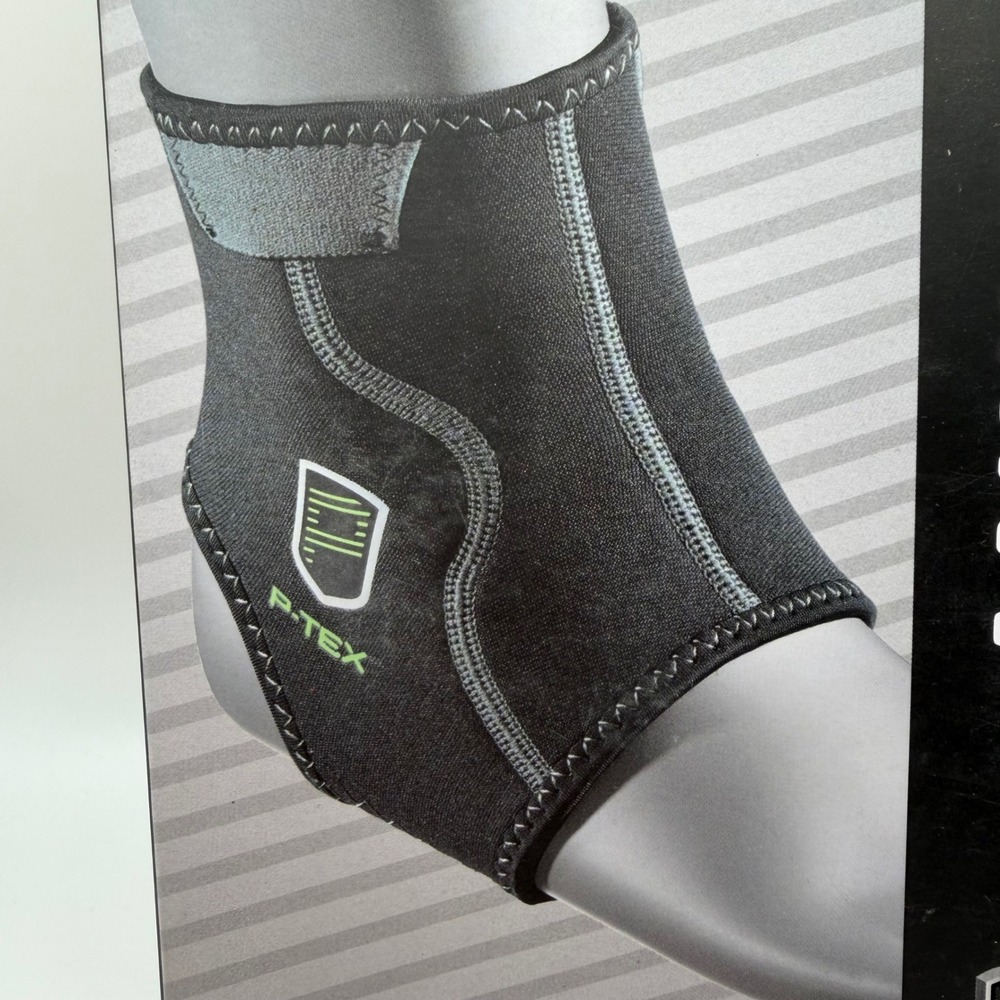 P-TEX Ankle Sleeve Large Black Thermal Compression Support P-TEXA100 - Picture 6 of 6